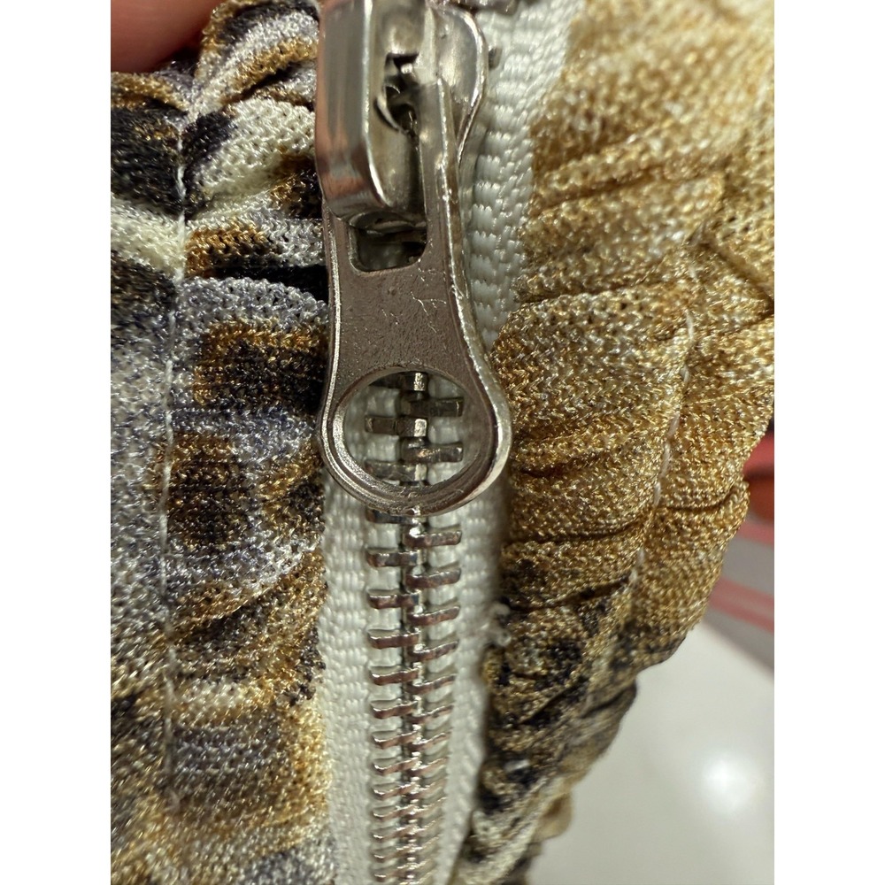 Vintage Y2K Leopard Mesh Ruched Bodycon Mini Dress Spaghetti Strap Prom Party S - Picture 4 of 14